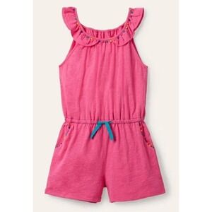 MINI BODEN Charlie Pom Jersey Playsuit Romper Girls Size 11-12Y